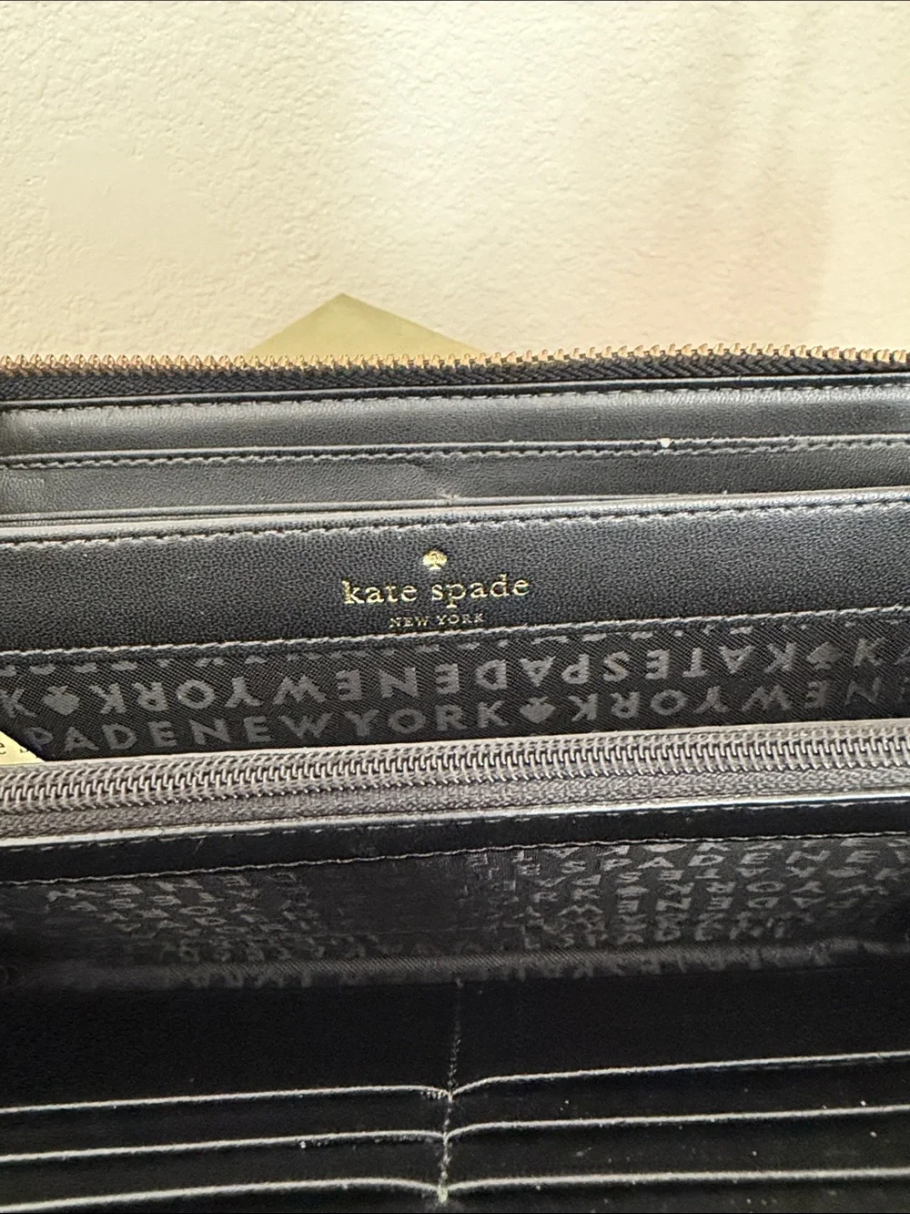 kate spade black grove street neda wallet